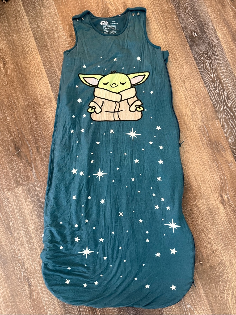 Little Sleepies Star Wars The Child Green Kids Sleep Sack Pajamas - like new